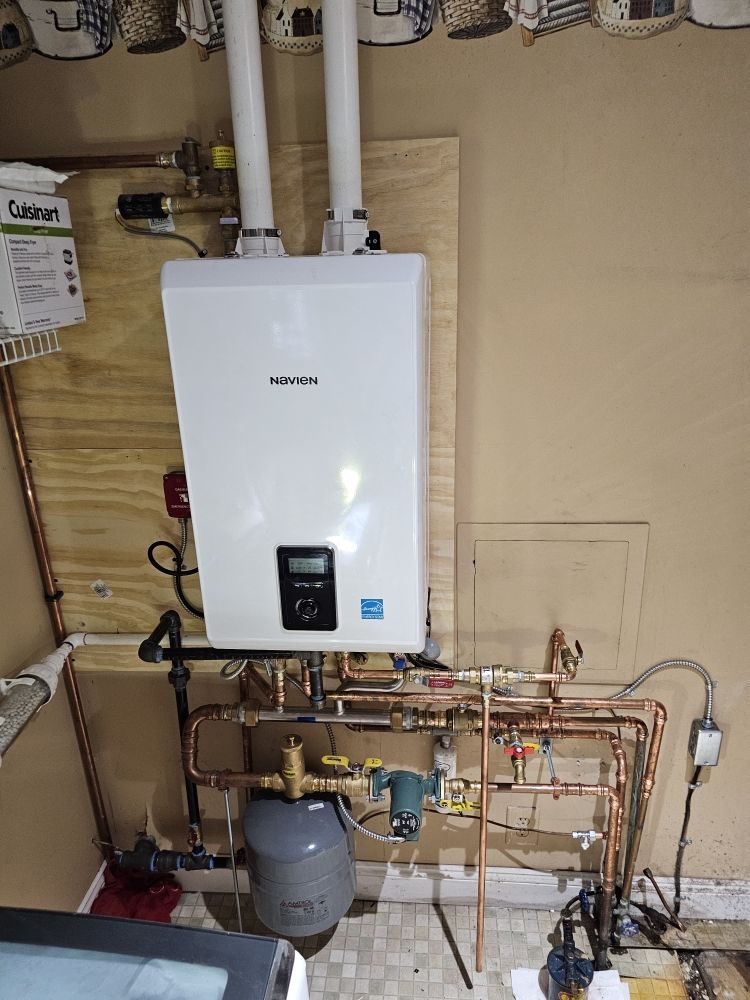 Navien tankless water heater install