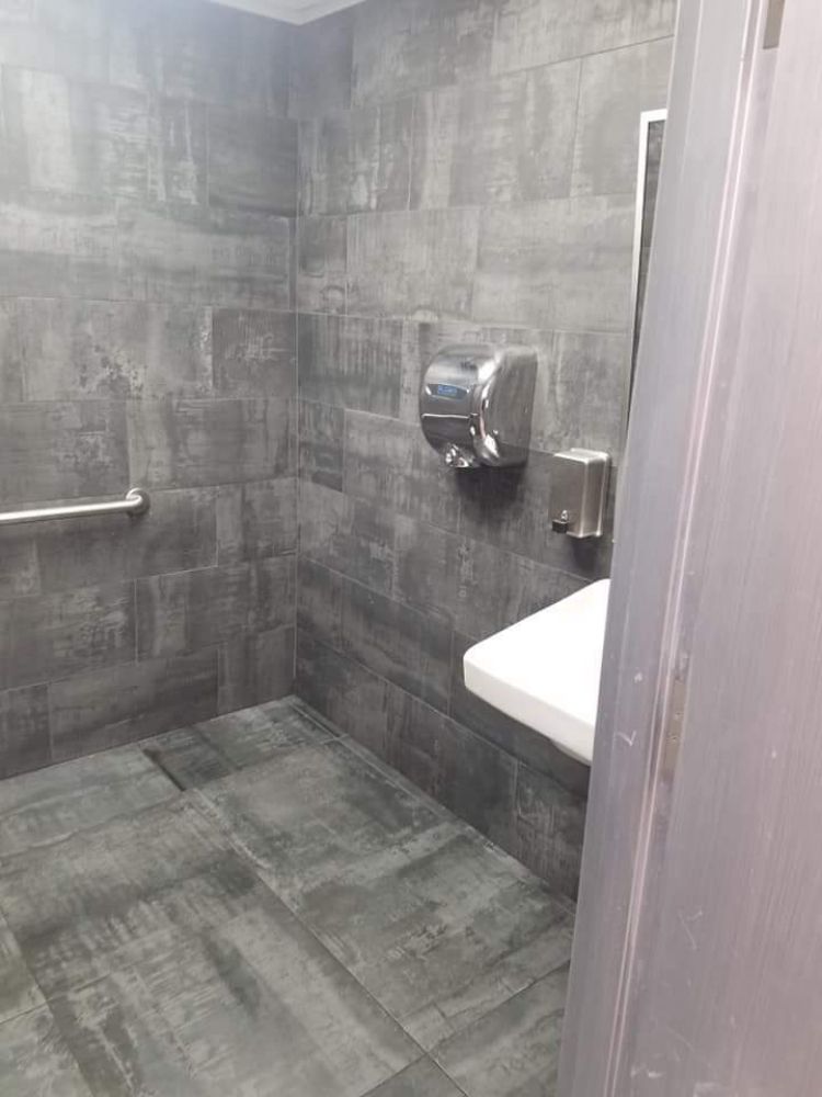 Commercial bathroom finished install